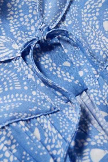 Mujer - Top ablusado - azul