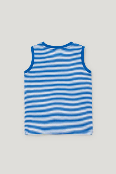 Toddler Boys - Super Mario - top - striped - dark blue / creme white