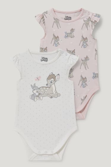 Bébé filles - Lot de 2 - Disney - bodys pour bébé - blanc