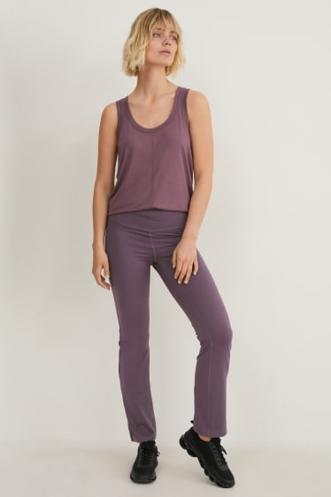 Damen - Leggings - 4 Way Stretch - recycelt - violett