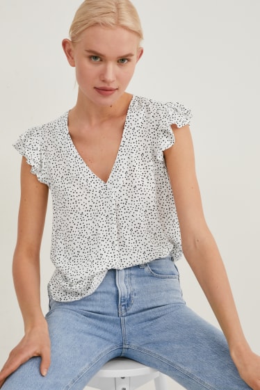 Femmes - Lot de 2 - chemisier - noir / blanc