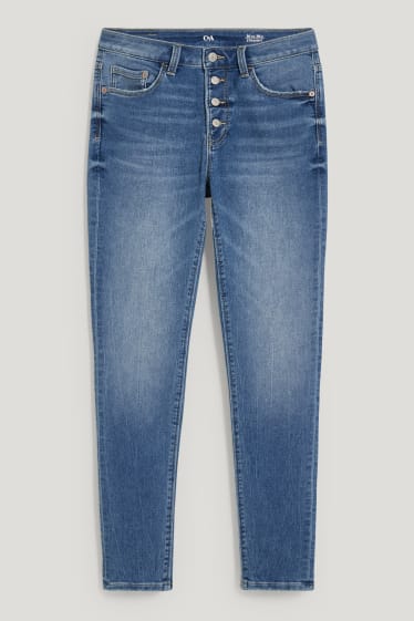 Damen - Skinny Jeans - Mid Waist - Jog Denim - jeans-blau