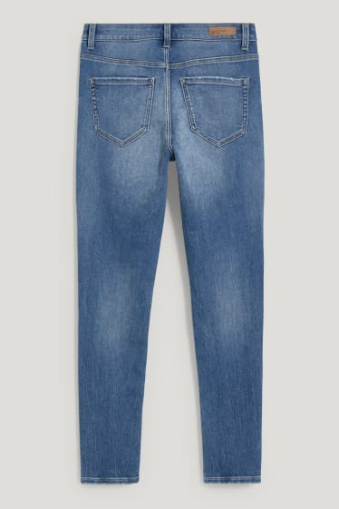 Damen - Skinny Jeans - Mid Waist - Jog Denim - jeans-blau