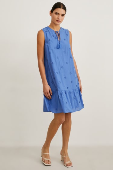 Damen - A-Linien Kleid - blau