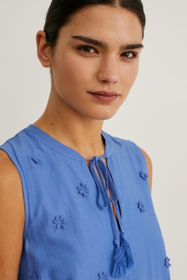 Damen - A-Linien Kleid - blau