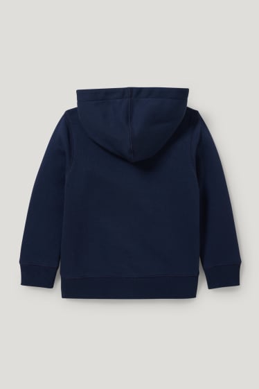 Toddler Boys - Sweatvest met capuchon - donkerblauw