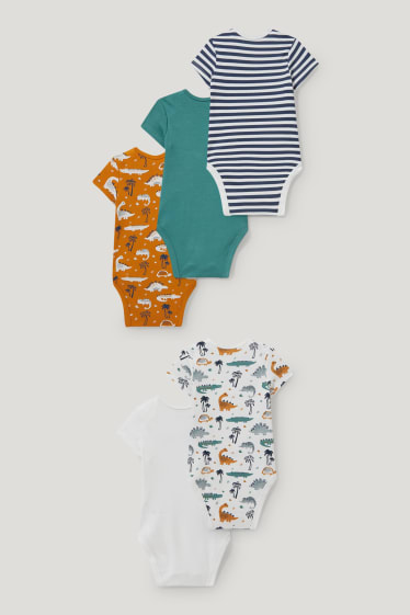Baby Boys - Multipack 5er - Baby-Body - weiß