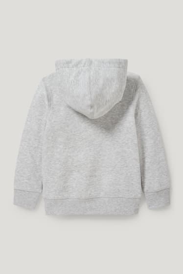 Toddler Boys - Sweatvest met capuchon - licht grijs-mix