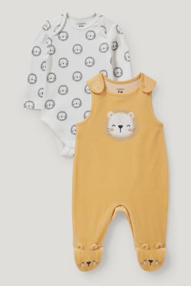 Baby Girls - Set con tutina - 2 pezzi - giallo