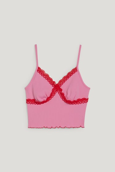 Clockhouse Girls - CLOCKHOUSE - Crop Top - rosa