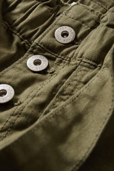 Mujer - Shorts - mid waist - verde oscuro