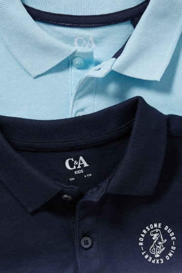 Exclusiu online - Paquet de 2 - polo - blau fosc