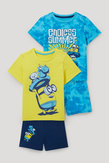 Toddler Boys - Multipack of 2 - Minions - short pyjamas - 4 piece - blue