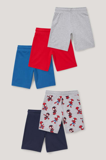 Toddler Boys - Multipack of 5 - Marvel - sweat shorts - dark blue