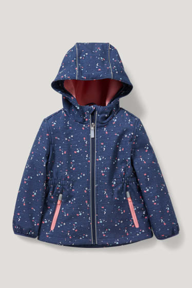 Toddler Girls - Outdoor jacket with hood - dark blue