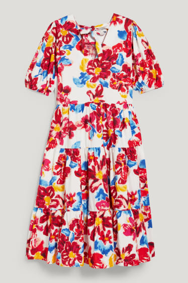 Women - Dress - floral - white