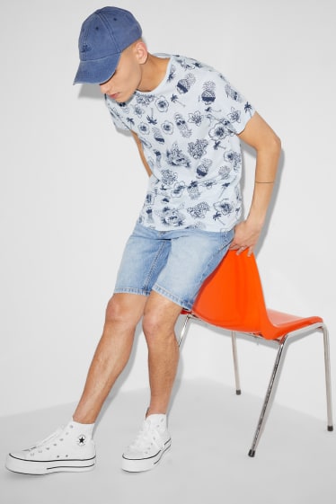Clockhouse homme - CLOCKHOUSE - T-shirt - bleu clair