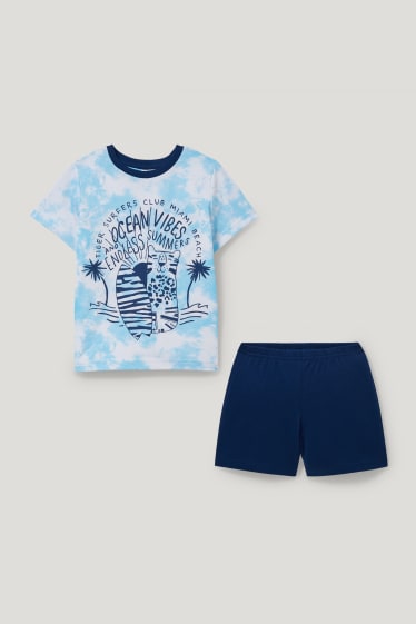 Niños - Pijama corto - 2 piezas - blanco