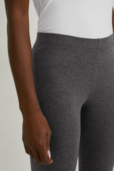 Dames - Set van 2 - legging - LYCRA® - grijs-mix