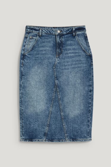 Femmes - Jupe en jean - LYCRA® - jean bleu