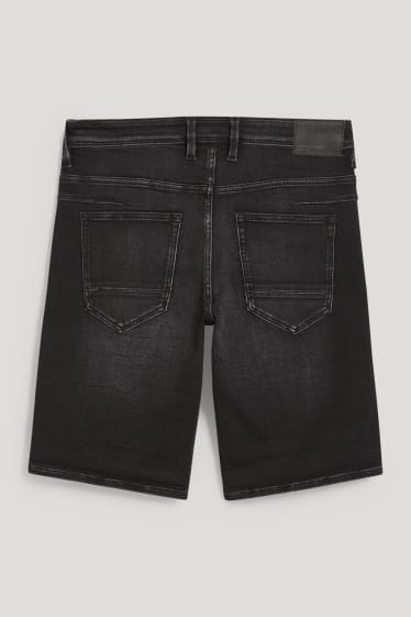 Hommes - Bermuda en jean - Flex jog denim - jean gris foncé