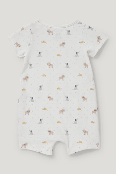 Baby Girls - Baby sleepsuit  - polka dot - white
