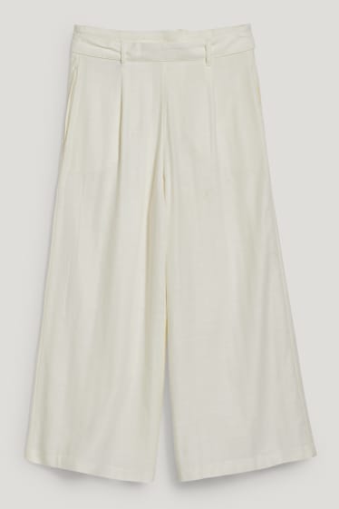 Damen - Culotte - High Waist - weiß