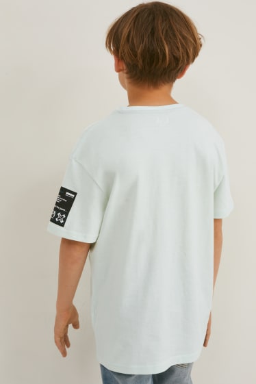 Reverskraag - T-shirt - mintgroen