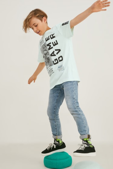 Reverskraag - T-shirt - mintgroen