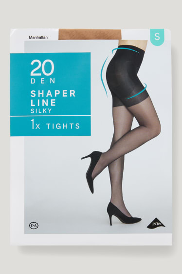 Damen - Feinstrumpfhose - 20 DEN - hellbraun