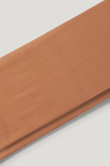 Damen - Multipack 2er - Feinkniestrümpfe - Komfortbund - 40 DEN - beige