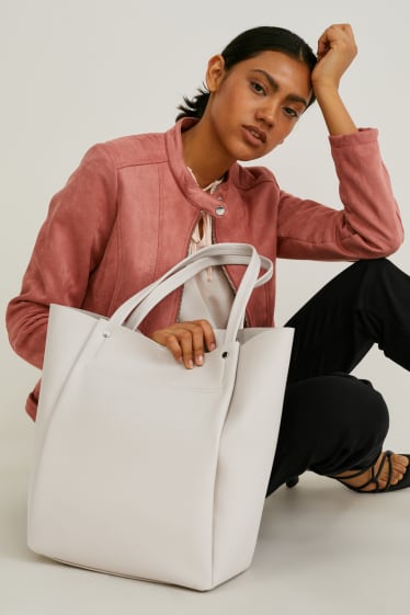 Femmes - Cabas - similicuir - beige