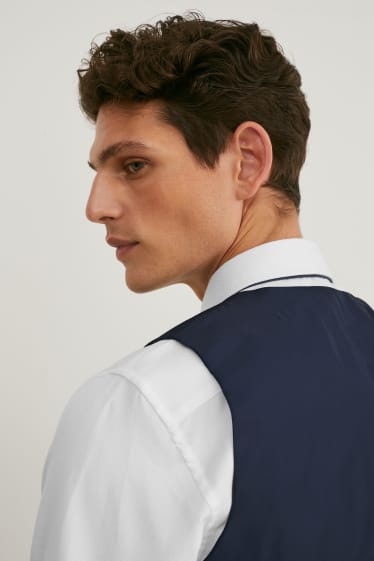 Herren - Anzug mit Krawatte - Regular Fit - 4 teilig - dunkelblau