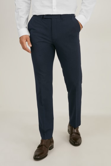 Uomo - Pantaloni coordinabili - regular fit - Flex - LYCRA® - blu scuro