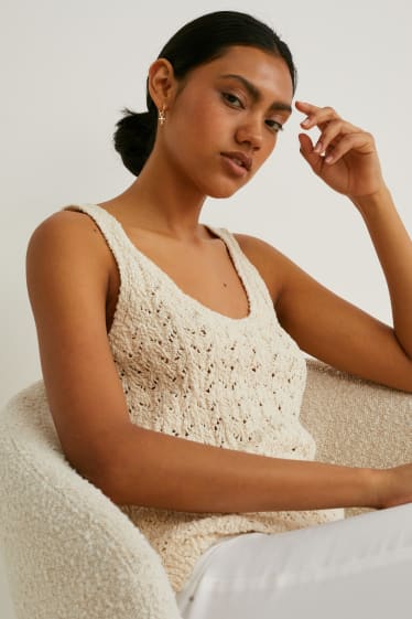 Donna - SIX - set - orecchini a cerchio - dorati - 2 pezzi - oro