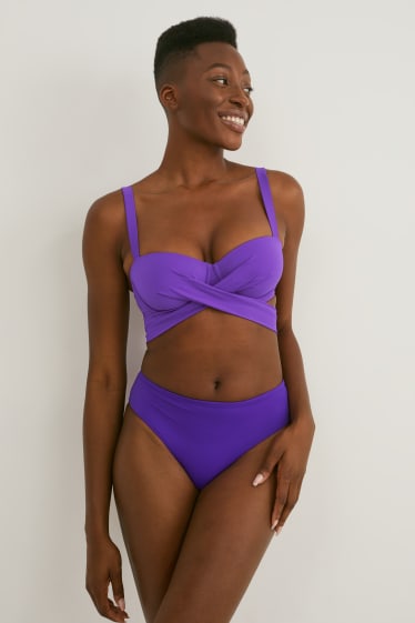 Women - Underwire bikini top - padded - LYCRA® XTRA LIFE™ - violet