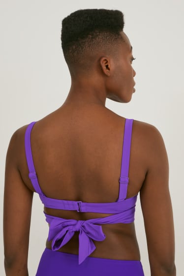 Women - Underwire bikini top - padded - LYCRA® XTRA LIFE™ - violet