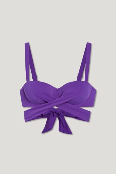 Women - Underwire bikini top - padded - LYCRA® XTRA LIFE™ - violet