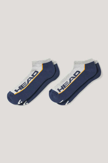 Pánské - HEAD - multipack 2 ks - sportovní ponožky do tenisek - tmavomodrá