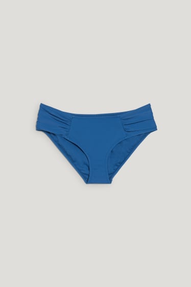 Donna - Slip bikini - coulotte - vita bassa - blu