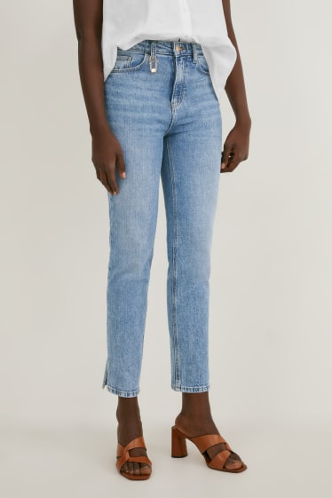 Dames - Straight jeans - high waist - LYCRA® - jeanslichtblauw