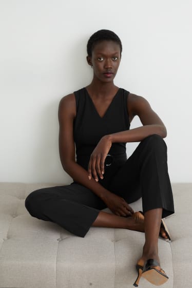 Damen - Business-Jumpsuit - recycelt - schwarz