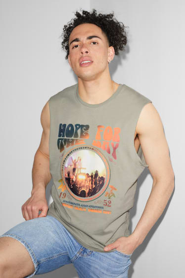 Clockhouse pro kluky - CLOCKHOUSE - tank top - zelená