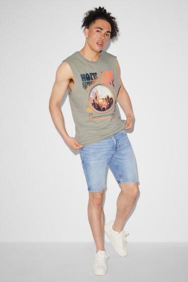 Clockhouse pro kluky - CLOCKHOUSE - tank top - zelená