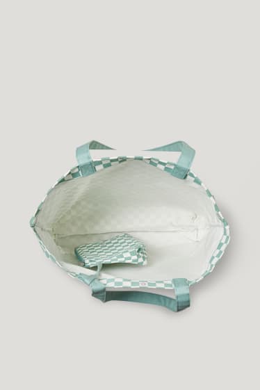 Clockhouse niñas - CLOCKHOUSE - set - bolso shopper y neceser - 2 piezas - verde menta