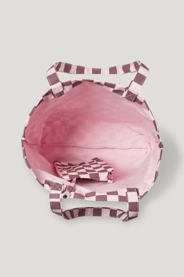 Clockhouse Girls - CLOCKHOUSE - set - shopper e beauty case - 2 pezzi - rosa