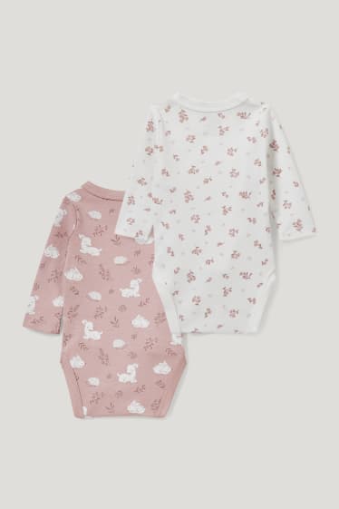 Baby Girls - Multipack 2er - Baby-Wickelbody - rosa
