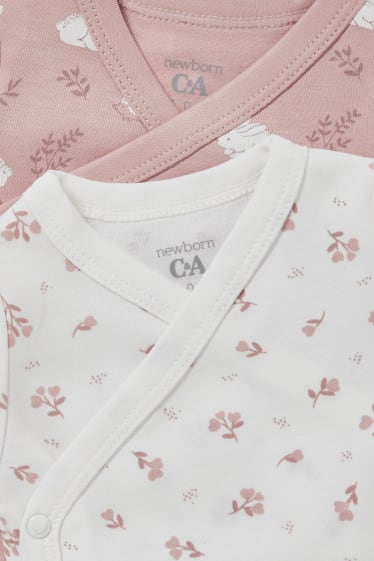 Baby Girls - Multipack 2er - Baby-Wickelbody - rosa