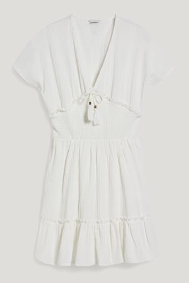 Clockhouse niñas - CLOCKHOUSE - vestido fit & flare - blanco
