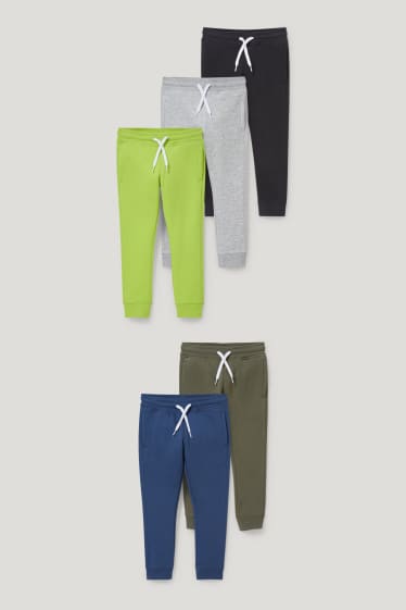Garçons - Lot de 5 - pantalon de jogging - vert foncé